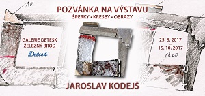 Jaroslav Kodejš - černá skleněná bižuterie
